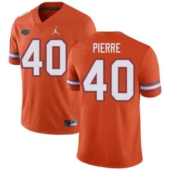 Men's Florida Gators #40 Jesiah Pierre NCAA Jordan Brand Orange Authentic Stitched College Football Jersey YYD7662XH